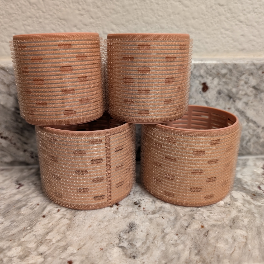 Pink 4-Piece Hair Roller Set